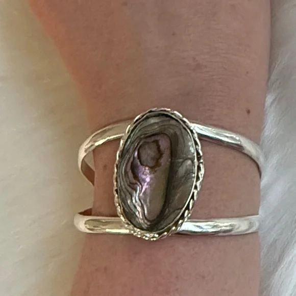 925 Silver Bracelet with Abalone Shell